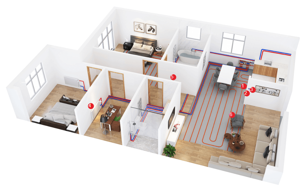 Central heating solution